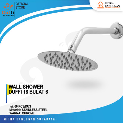 WALL SHOWER DUFFI 18 BULAT 6"